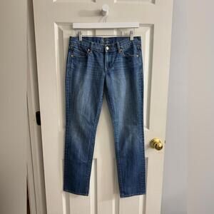 1160 Old Navy Women's Skinny Jeans - Blue 4 (30x30) Stretch Low Rise EUC
